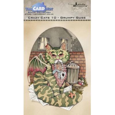 The Card Hut Crazy Cats Clear Stamps - Grumpy Guss